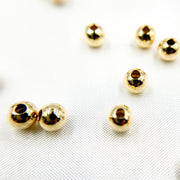 4MM Gold Filled Seamless Beads